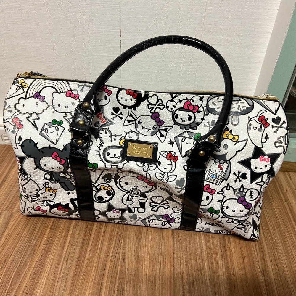 Tokidoki for Hello Kitty duffel bag